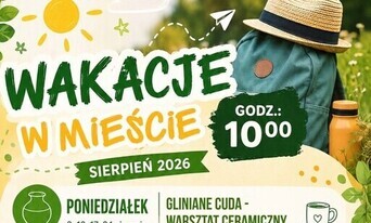plakat kolorowy z nazwami zajęc dla dzieci