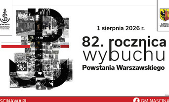 plakat informujący o 82. rocznicy wybuchu powstania warszawskiego