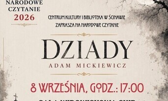 plakat różowy dziady