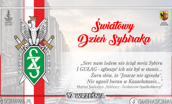 plakat informujący o obchodach dnia sybiraka