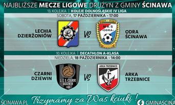 niebieska grafika z logami drużyn pilkarskich