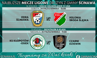 grafika niebieska z herbami klubów piłkarskich
