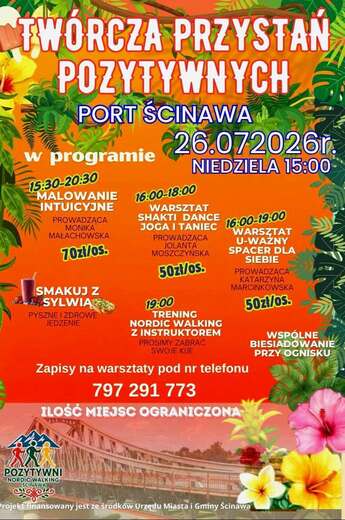 Tw&oacute;rcza Przystań Pozyteynych plakat