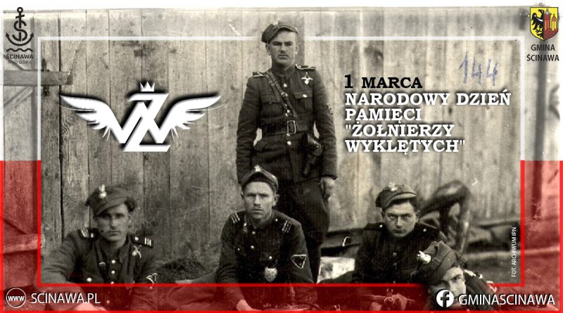 Stare zdjęcie z&nbsp;żołnierzami i&nbsp;nagł&oacute;wkiem 1 marca, Narodowy Dzień Pamięci "Żołnierzy wyklętych".