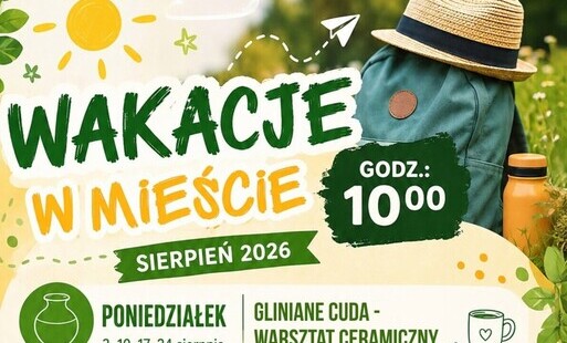 plakat kolorowy z nazwami zajęc dla dzieci