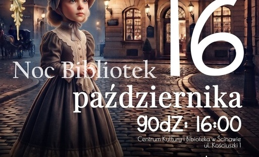 plakat ciemny z dziewczynką