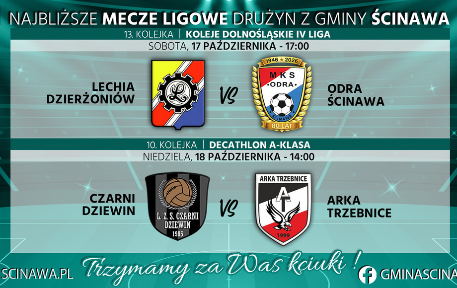 Weekendowe mecze Odry Ścinawa i Czarnych Dziewin