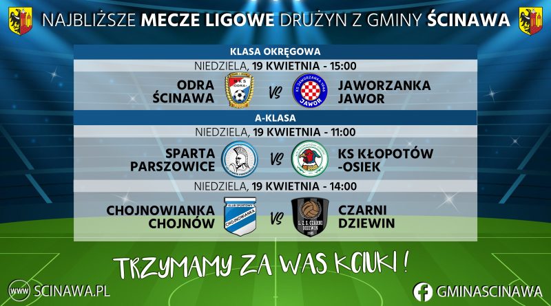 Piłkarskie emocje w niedzielę!