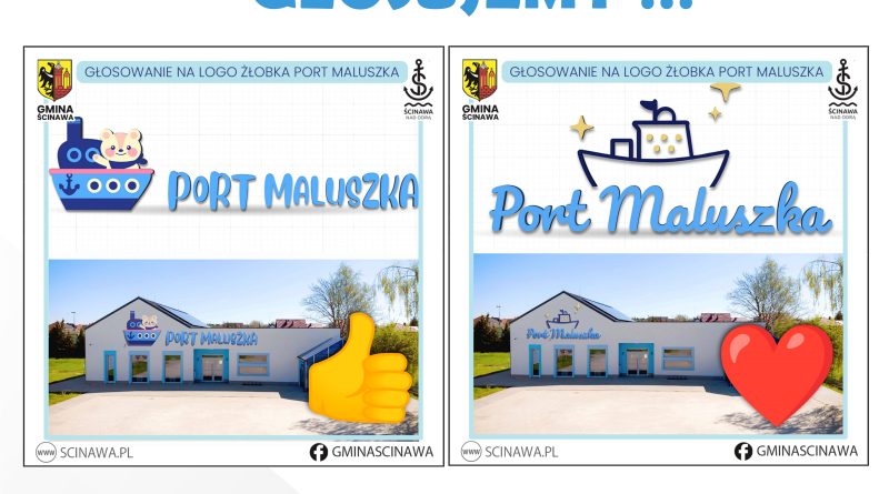 Pomóżcie zdecydować, jakie logo będzie miał żłobek „PORT MALUSZKA”!